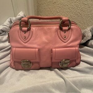 Marc Jacobs “Blake” baby pink leather made in Italy satchel  handbag